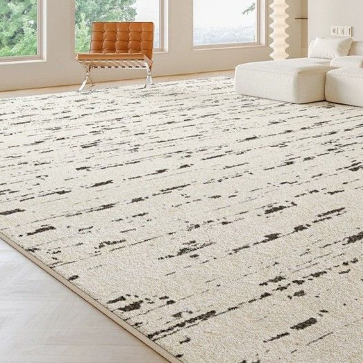 Ocean snow water resistant rug