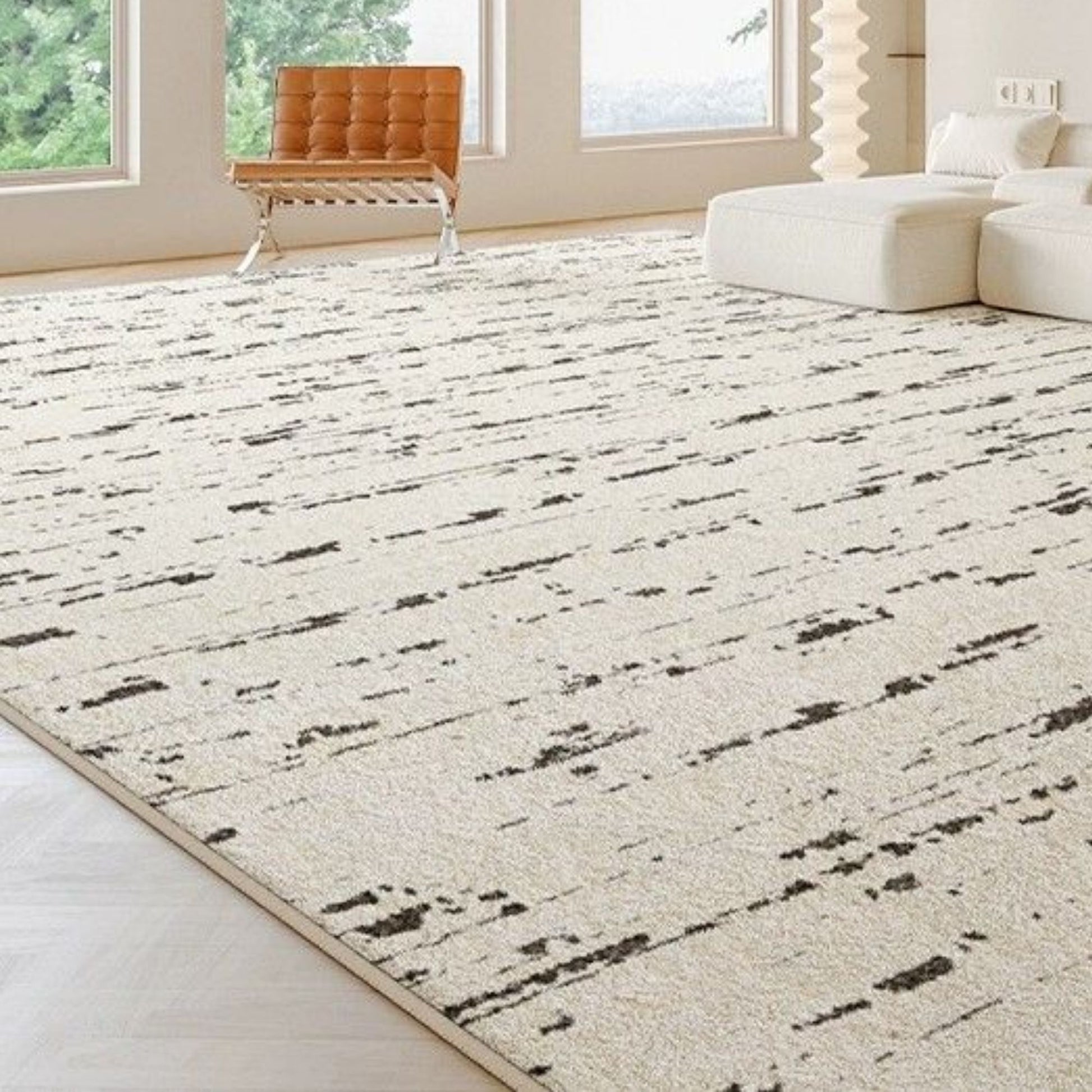 Ocean snow water resistant rug