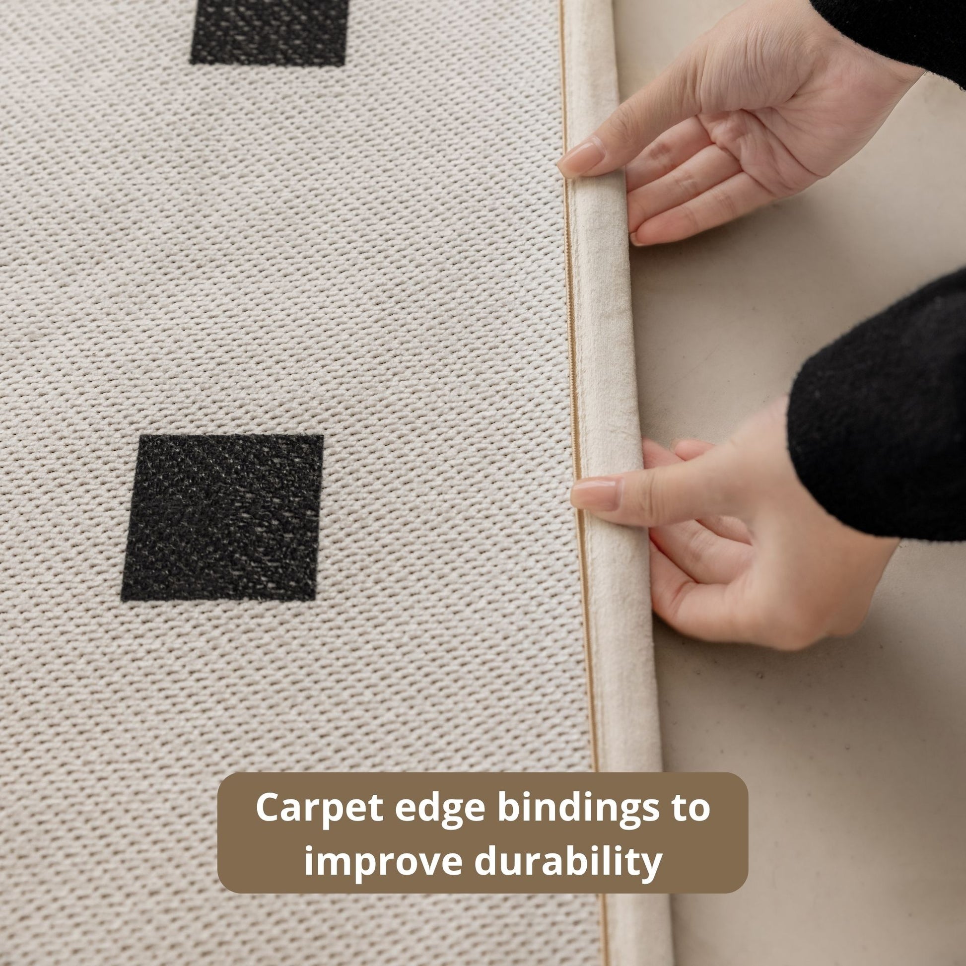 Ode washable rug white