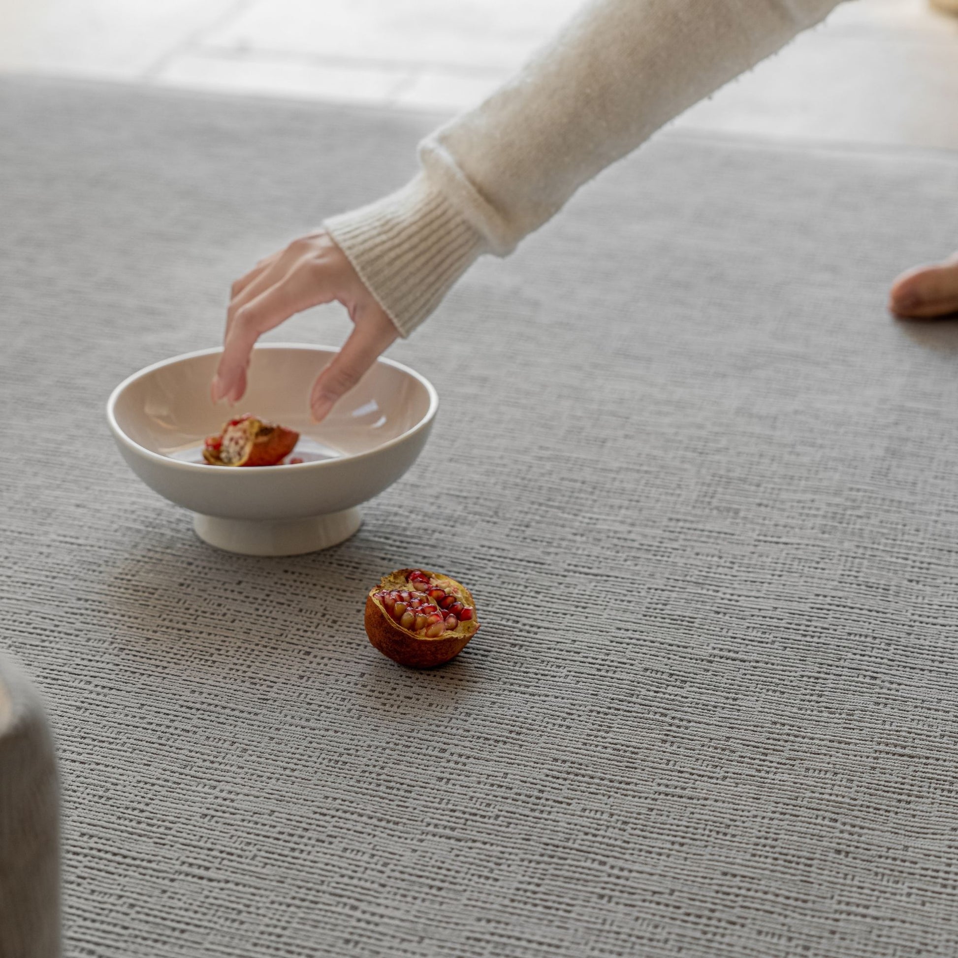 odeon washable rug grey