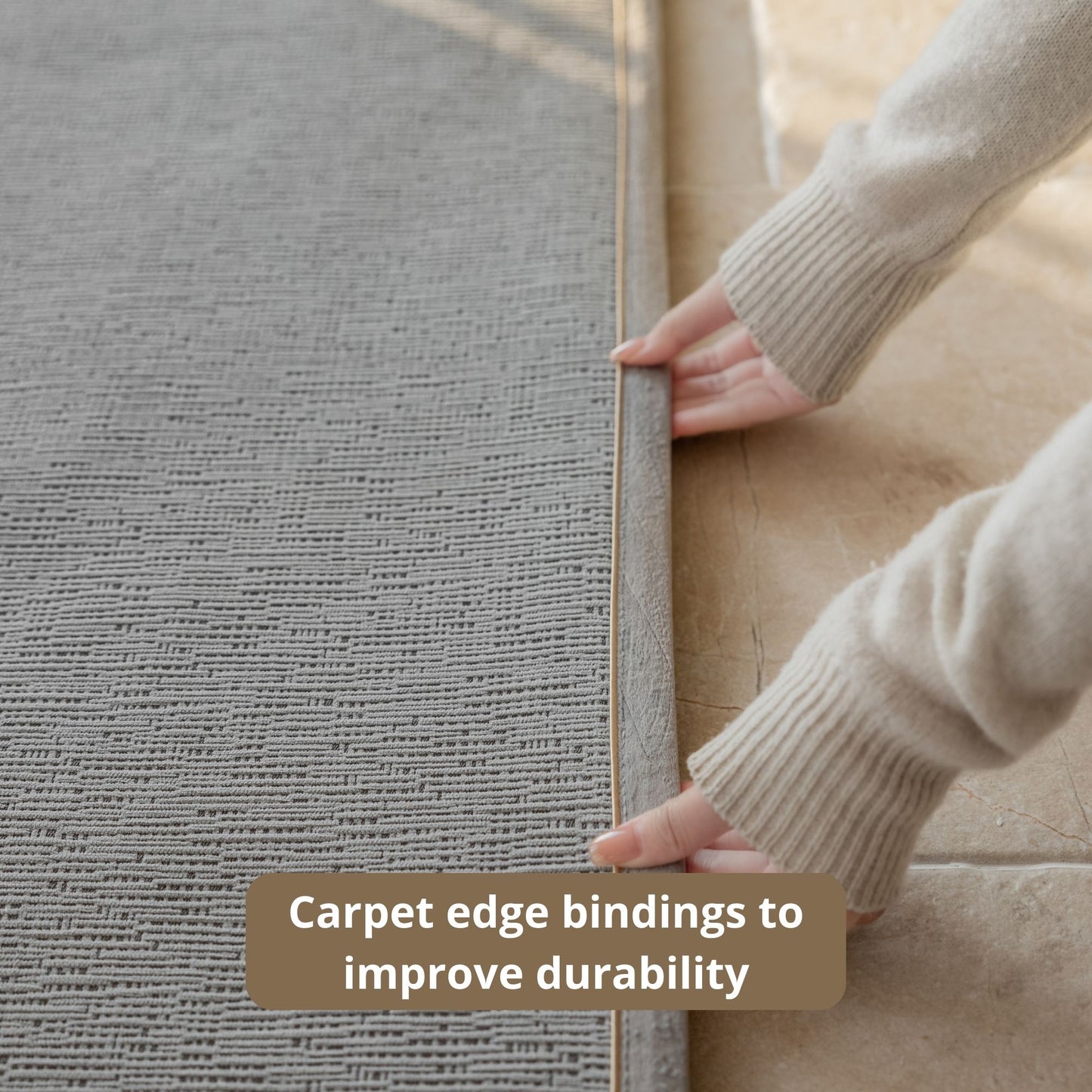 odeon washable rug grey