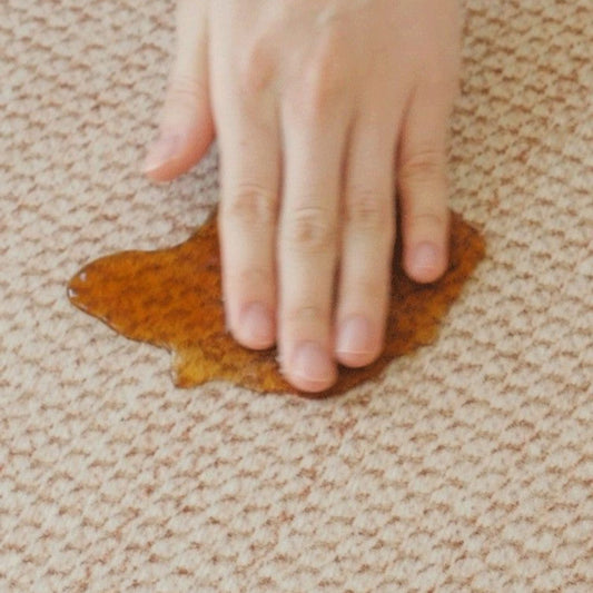 Olivia camel water resistant rug