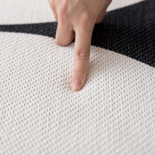 Opal white washable rug