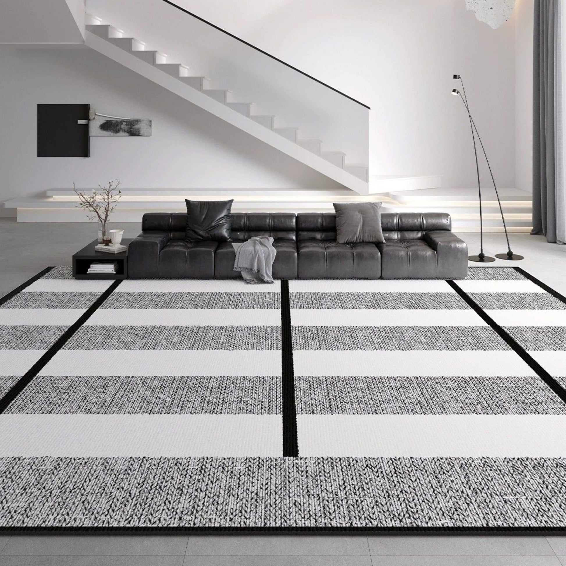 Oscar contrast water resistant rug