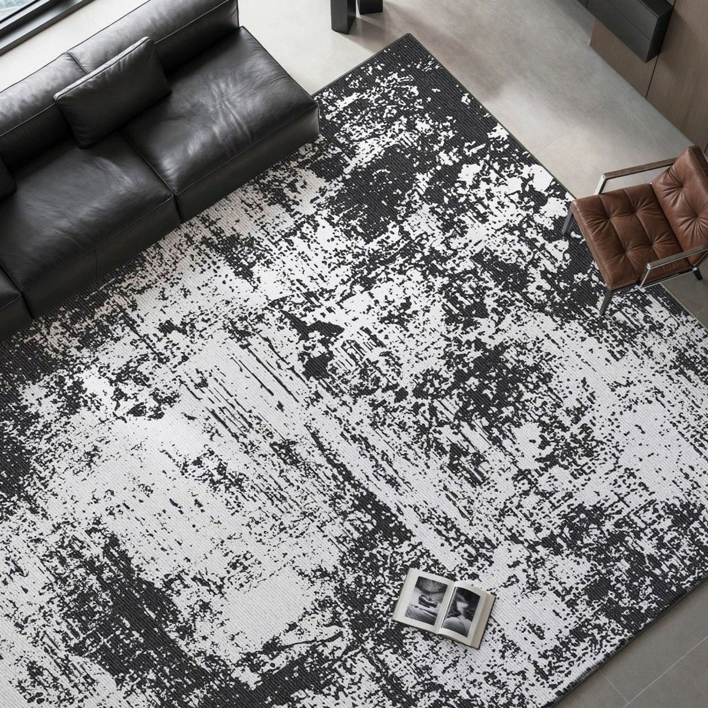 Oscar modern water resistant rug