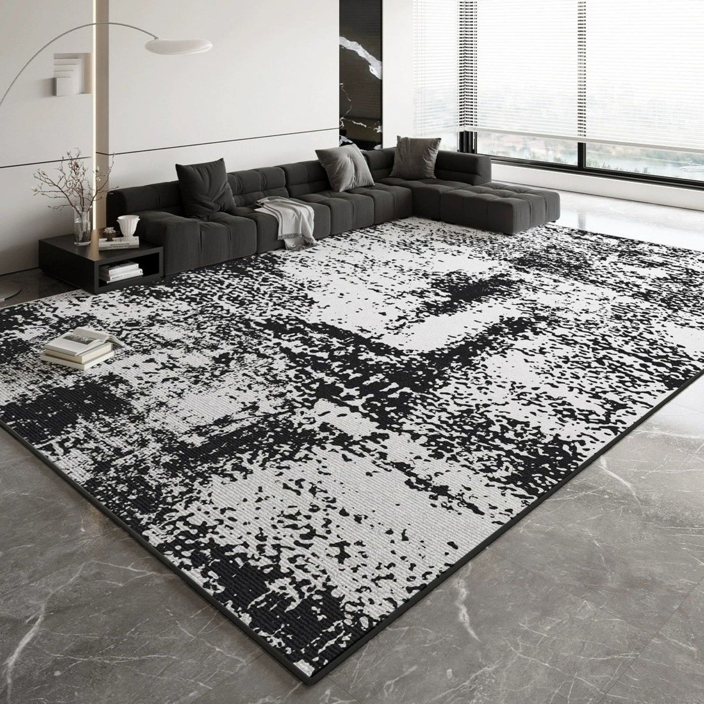 Oscar modern water resistant rug