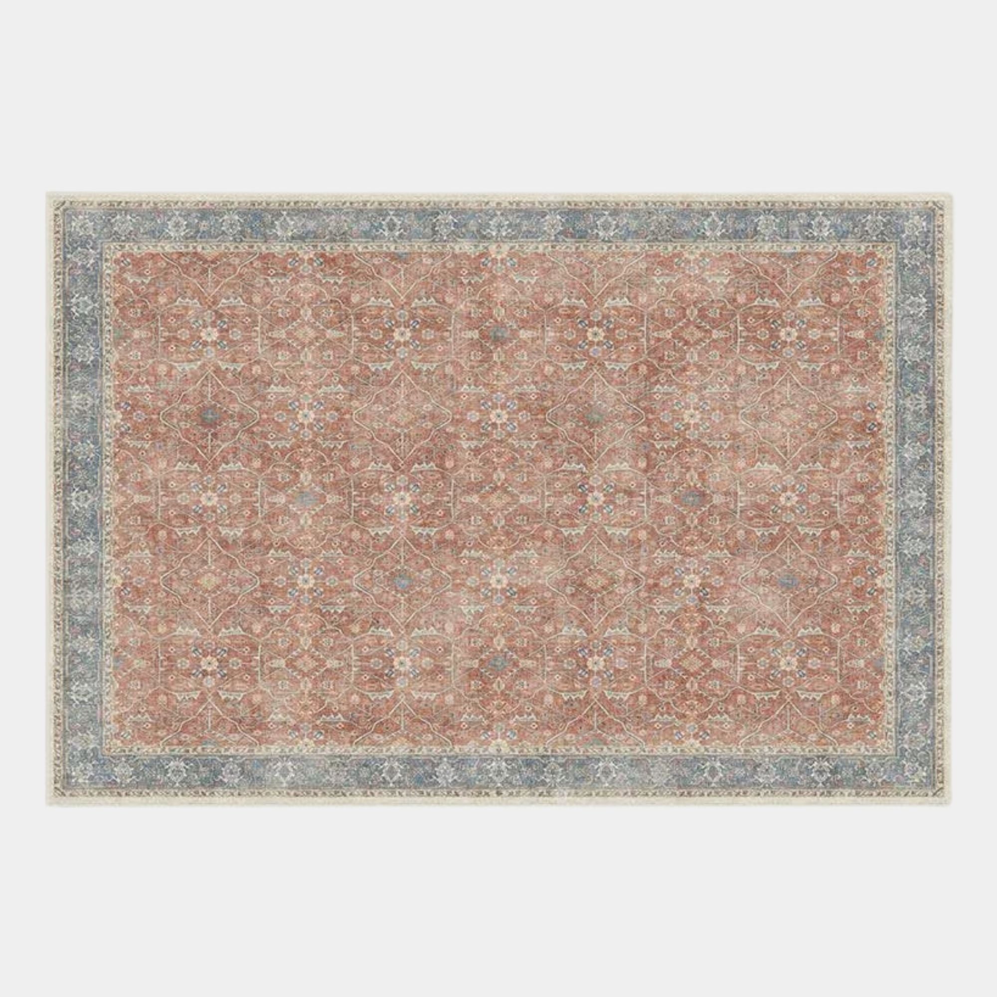 Persian design red coloured rug