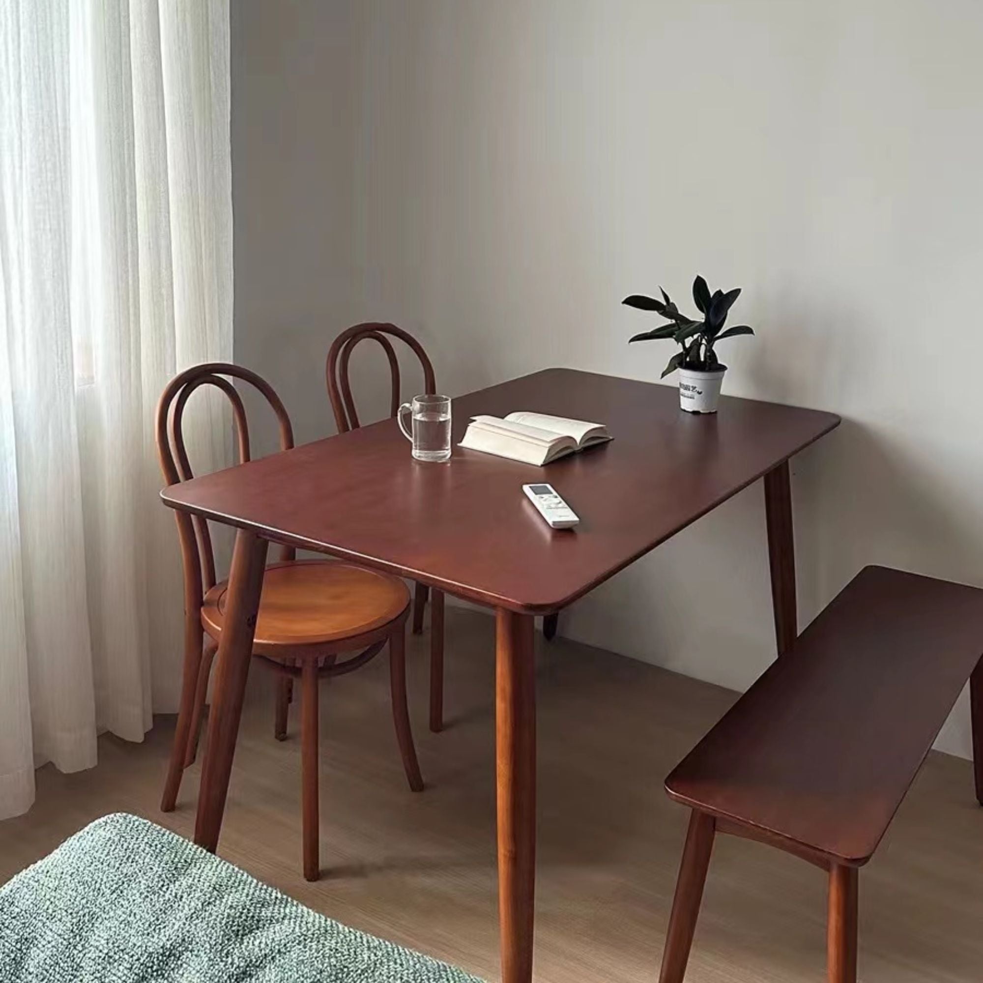 Teddy beech wood chair as part of dining set