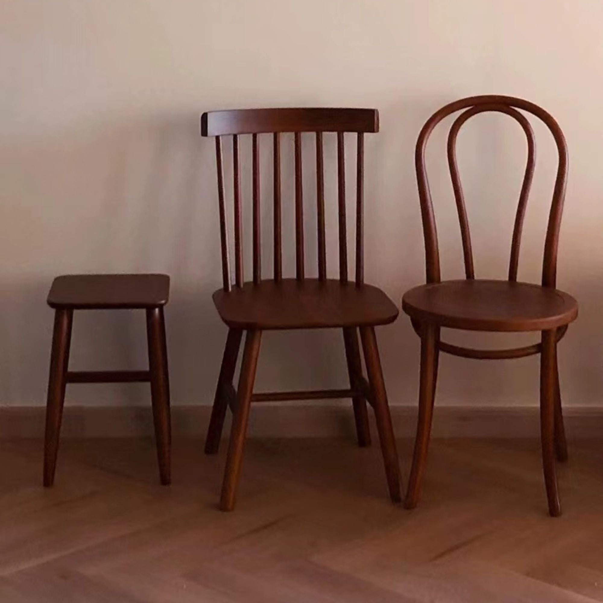 Standalone shot of Toby poplar wood dining chair