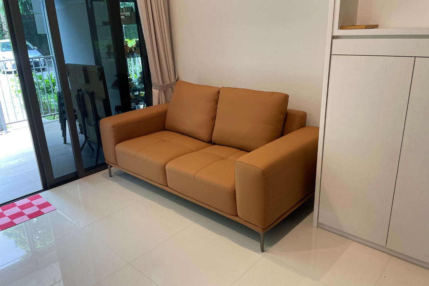 Calm 190cm Brown (Lucas 826) Half Leather Sofa | Nov 23