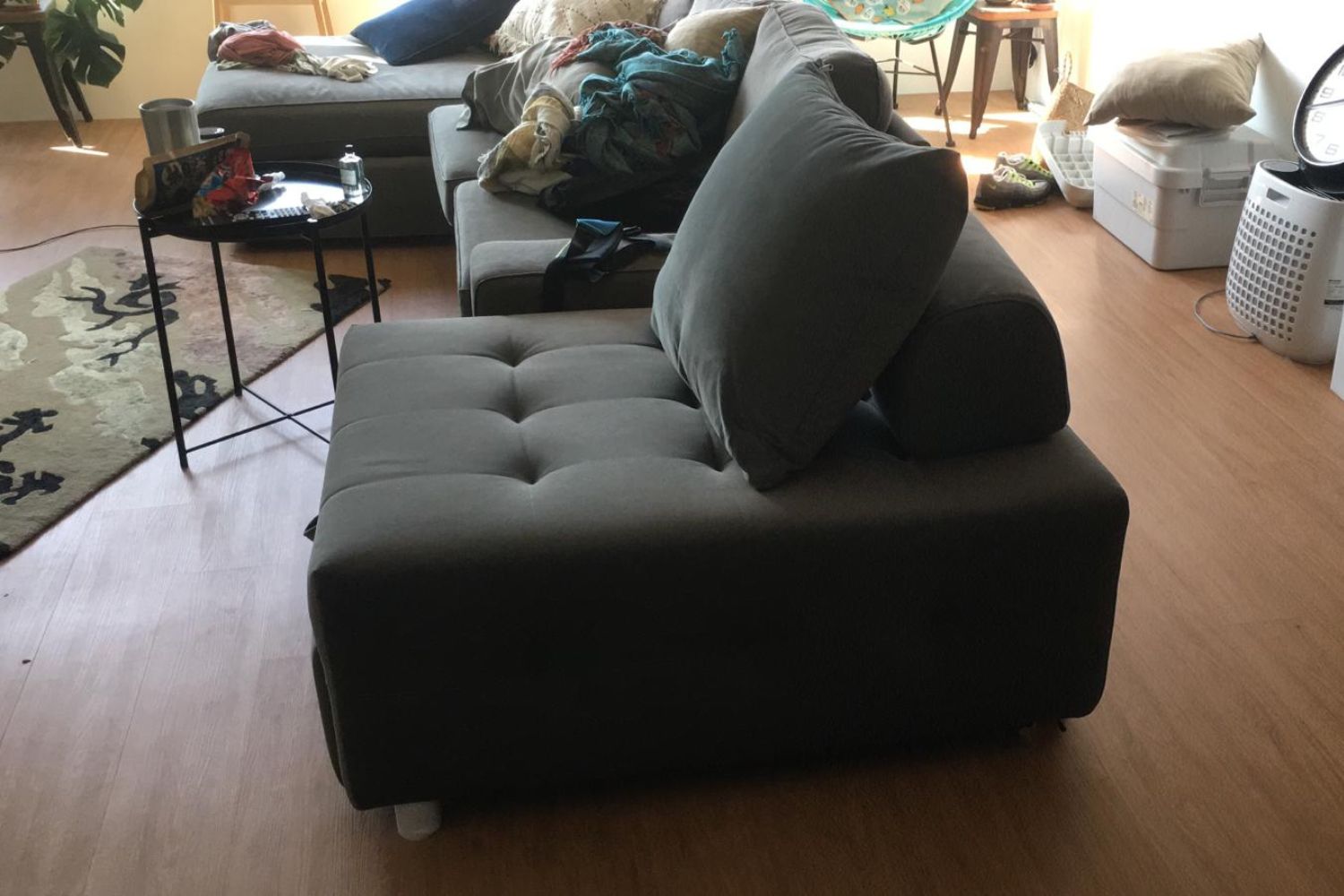 Candy 85cm dark grey pet friendly sofa bed