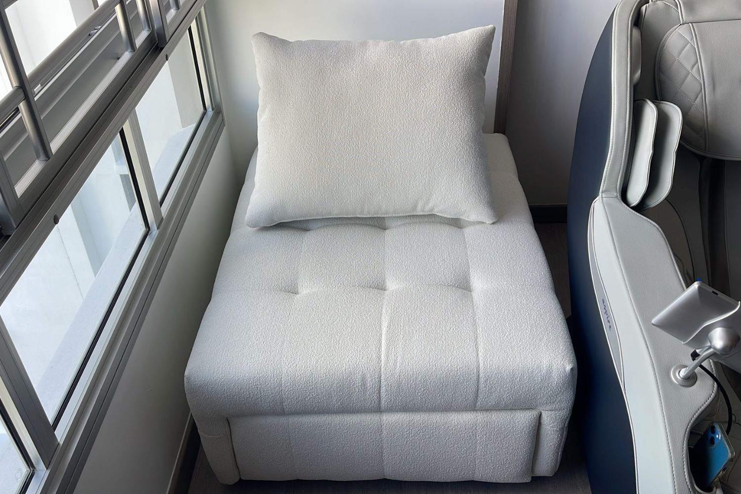 Candy 85cm White (Teddy 00) Boucle Fabric Sofa Bed Serene Ng | Oct 24