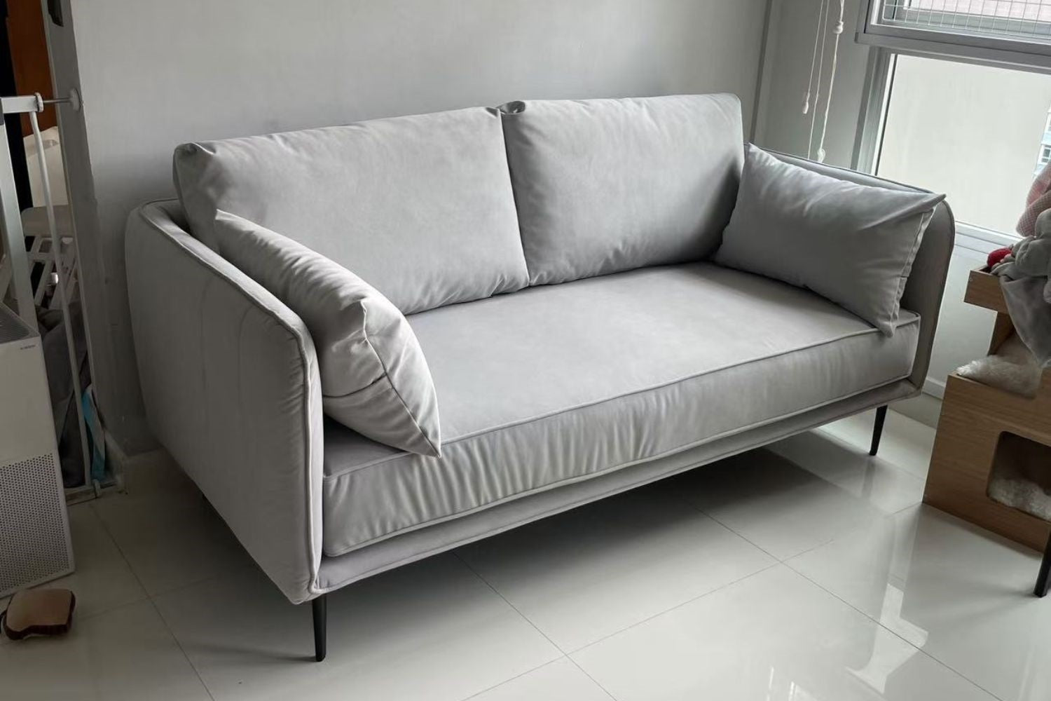 Casper 180cm Light Grey Fabric Sofa Yiwen | Dec 24