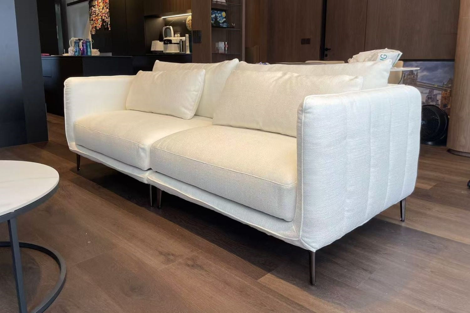 Casper 220cm White (Reda 01) Fabric Sofa Jorita Ng | Dec 24