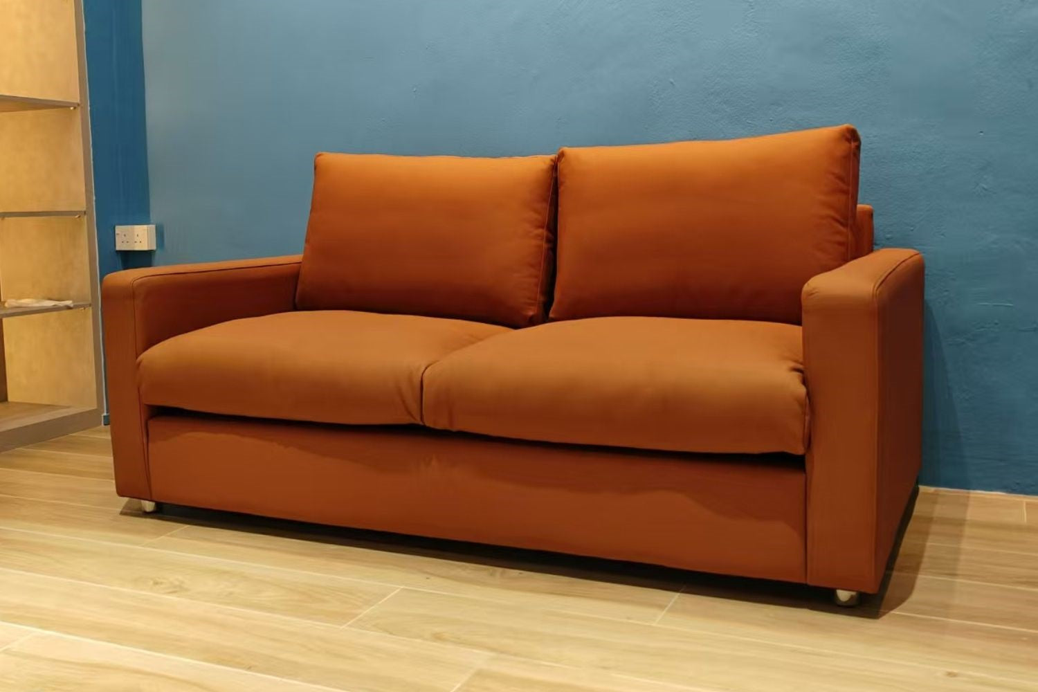 Chalet 180cm Brown Half Leather Sofa Lim Jun Wei | Jan 25