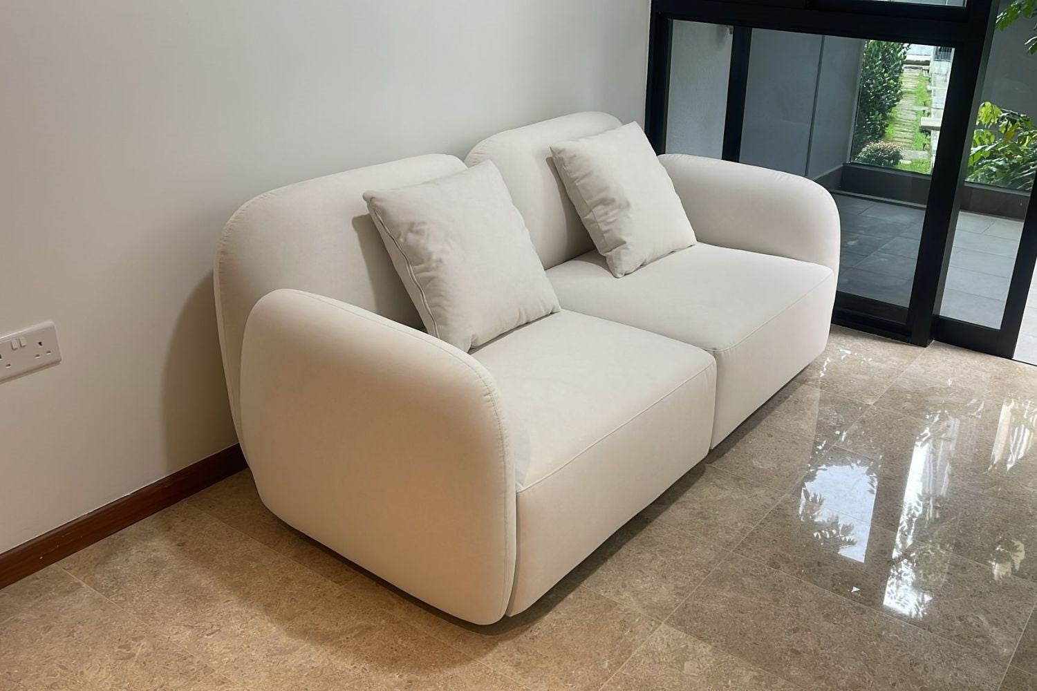 Charmy 192cm White (Furla-01) Fabric Sofa Yan Leng Lam | Oct 24