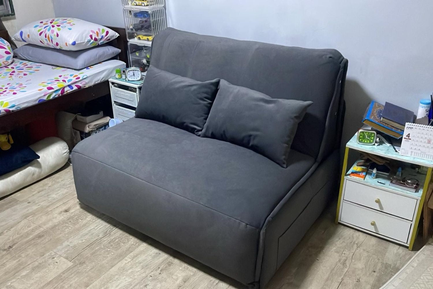 Chronos 130cm Dark Grey (Furla 98) Electric Sofa Bed Haziqah Dali | Apr 25