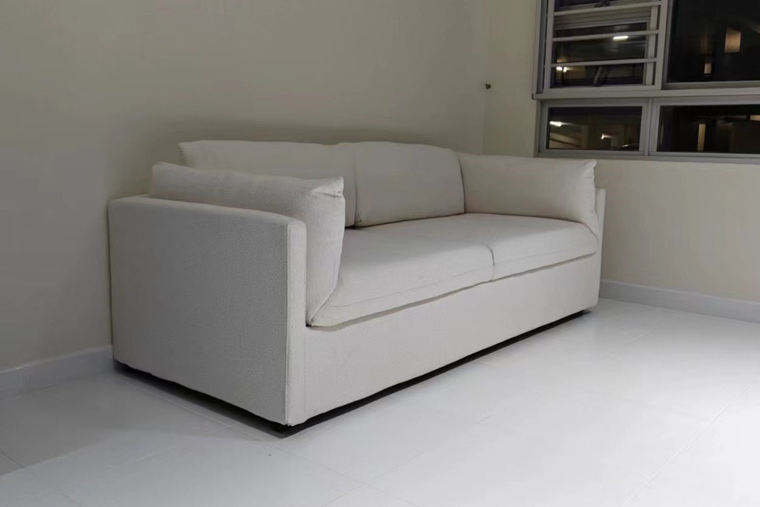 Clara 200cm White Fabric Sofa Eunice Choe | Sep 24