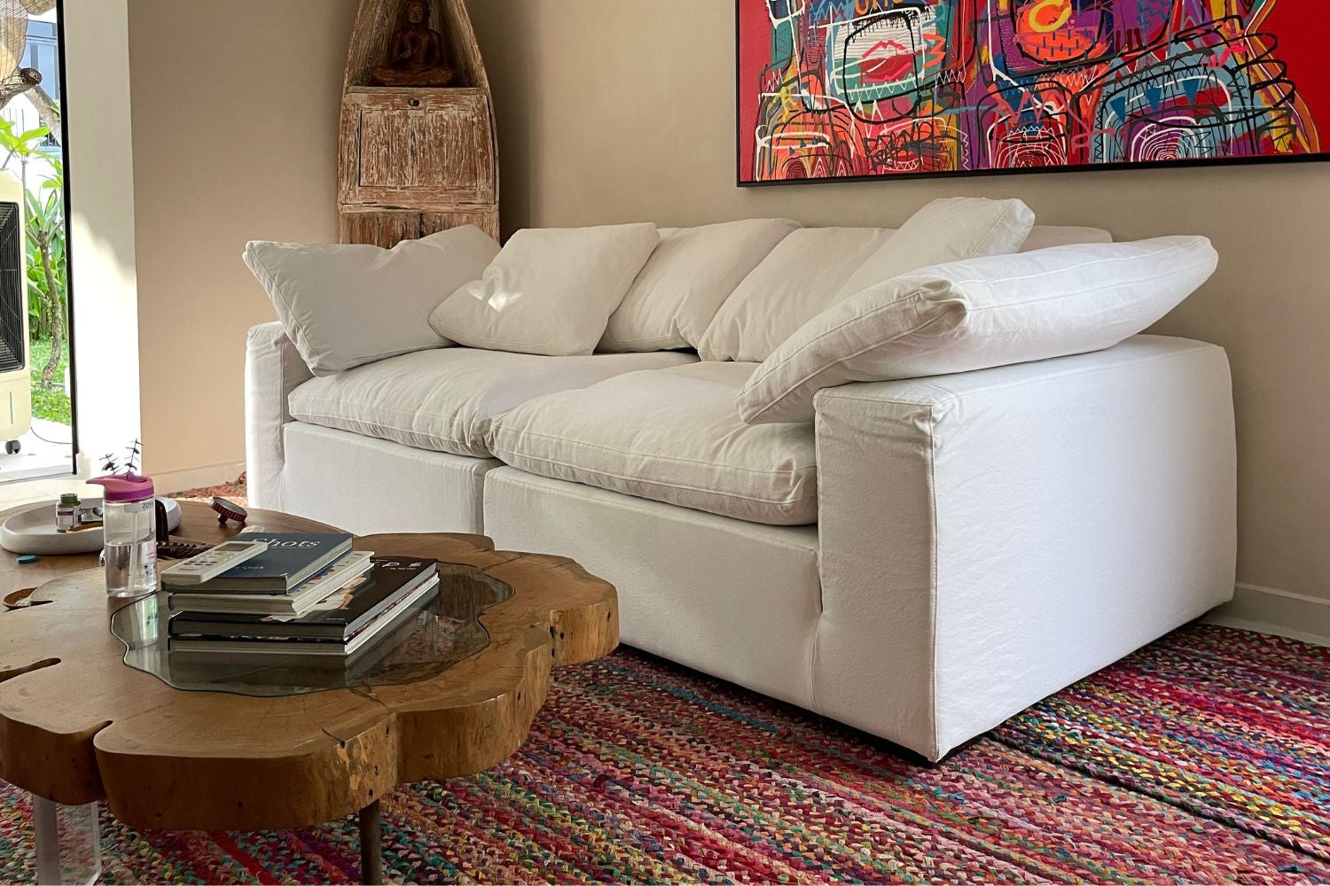 Cloud 250cm White (Medici 01) Fabric Sofa Satvika Prabhu | Mar 25