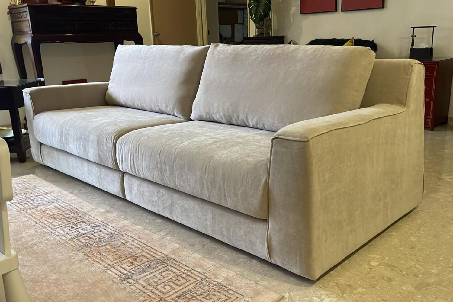 Comfort 260cm Brown Fabric Sofa Wenru | Apr 25