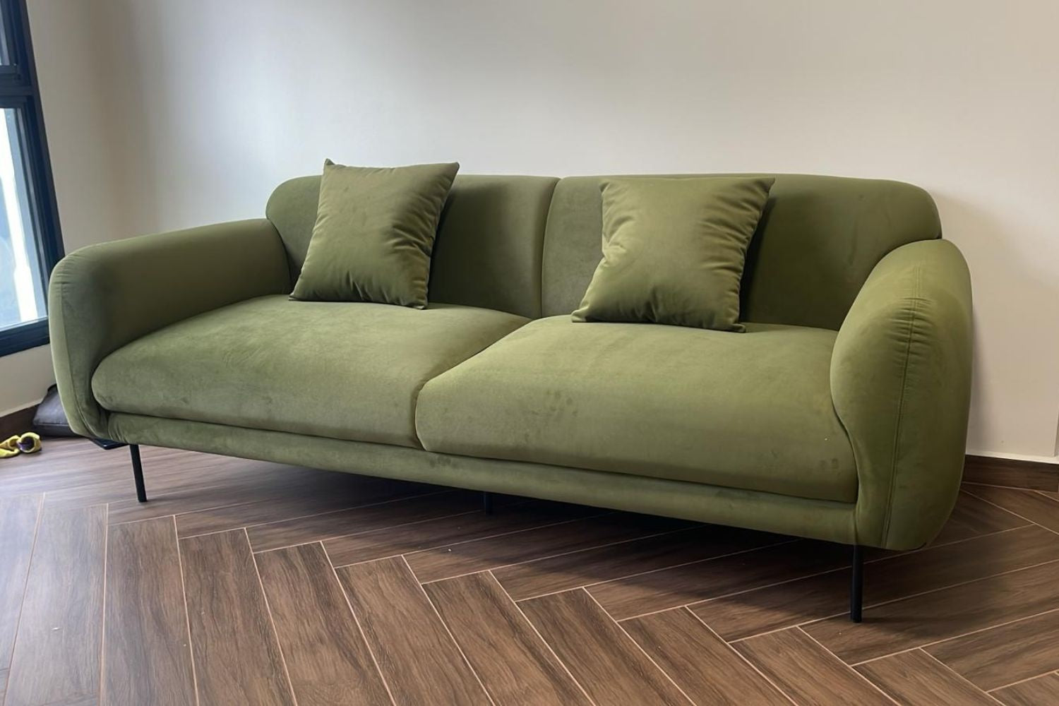 Contour 200cm Green Fabric Sofa My Crib | Apr 25