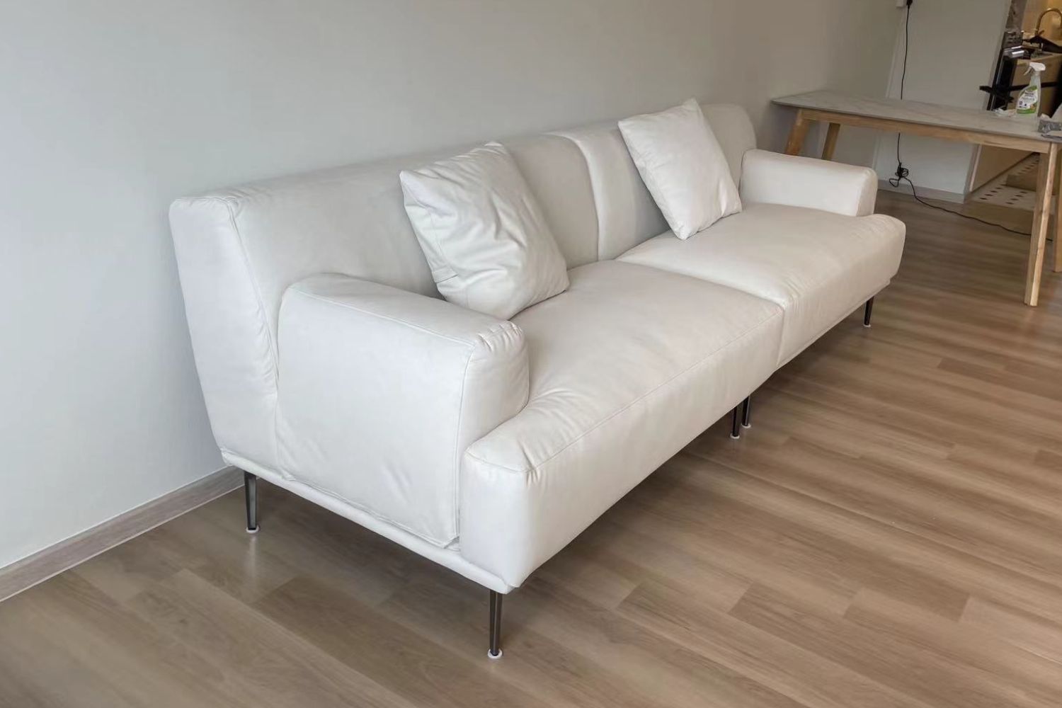 Crystal 260cm White (Furla 01) Fabric sofa Janet | Aug 24