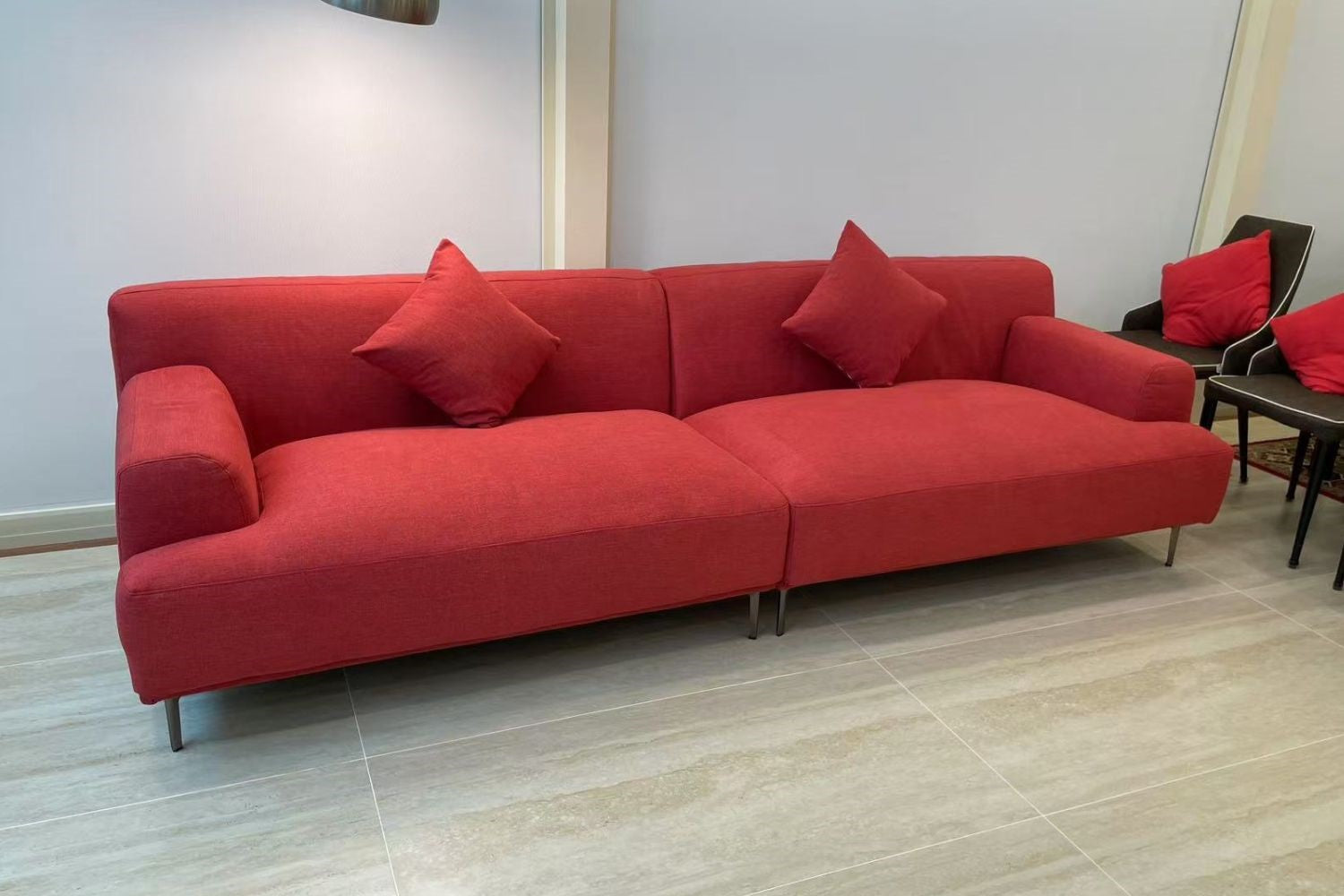 Crystal 280cm Red Fabric Sofa Kim Leow | Sep 24