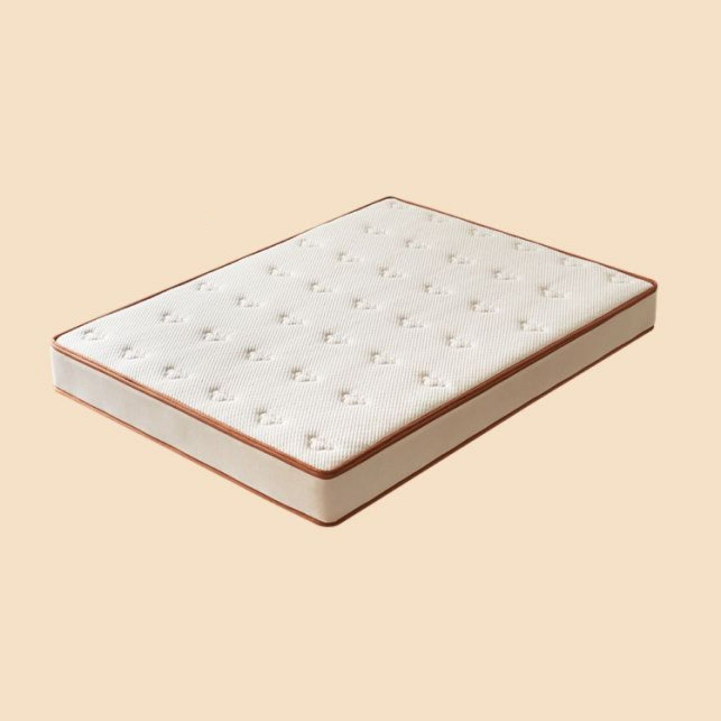 Smile mattress product online photo in beige background