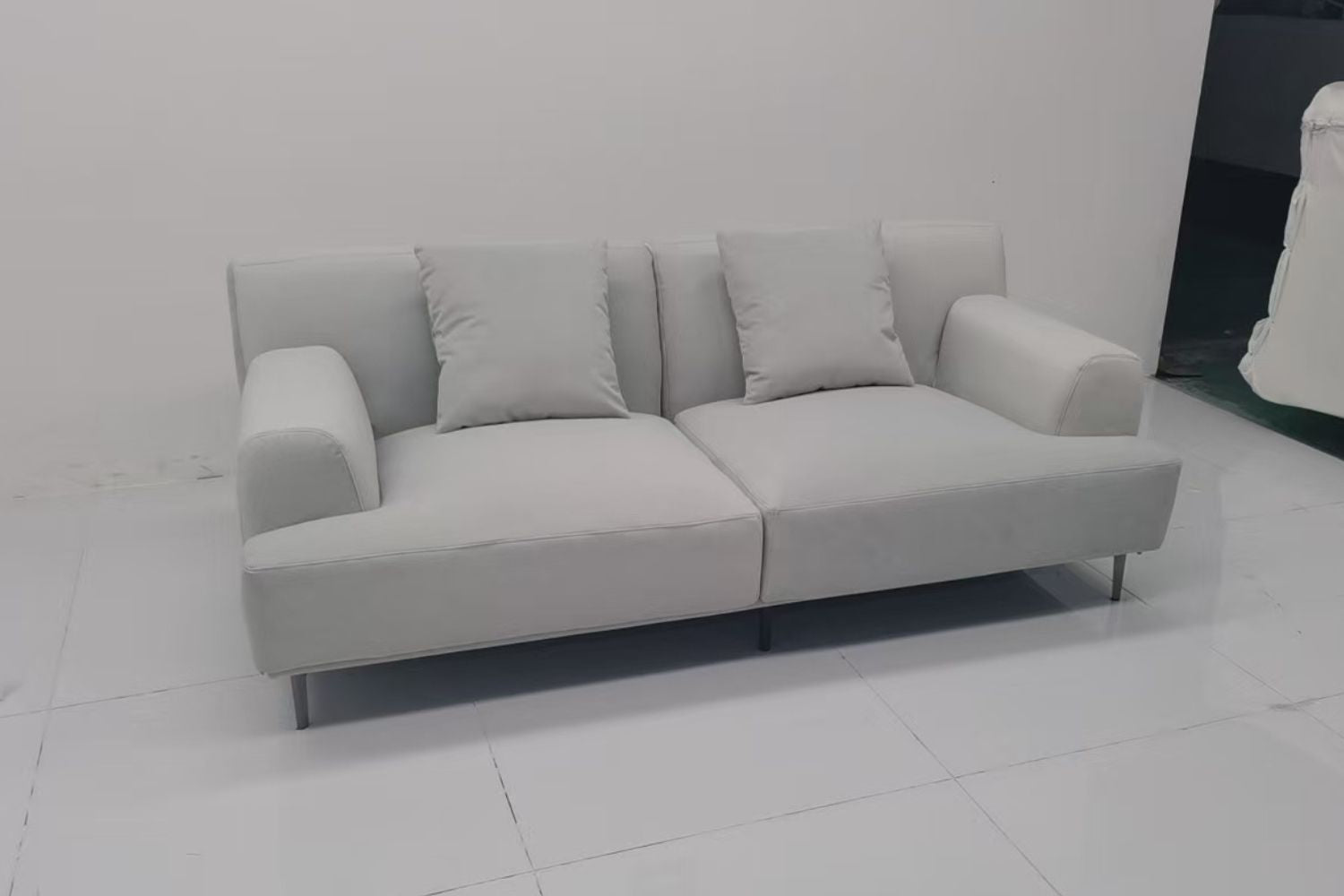 Crystal 200cm Grey Fabric Sofa Jennifer | Jan 25