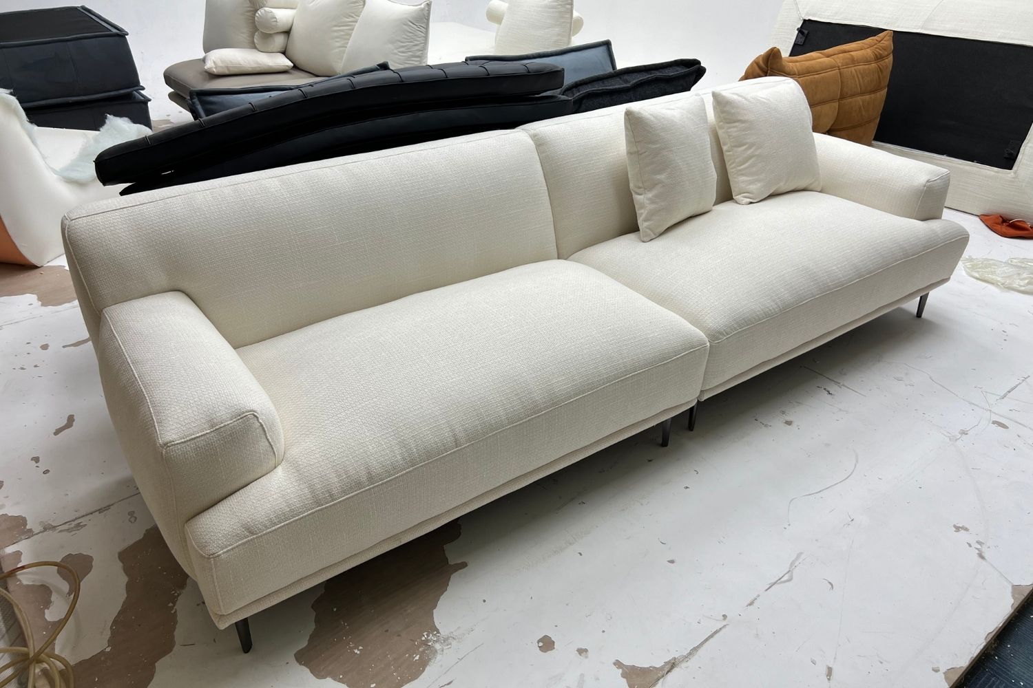 Crystal 260cm White (Reda-01) Fabric Sofa Nisha | Jan 24