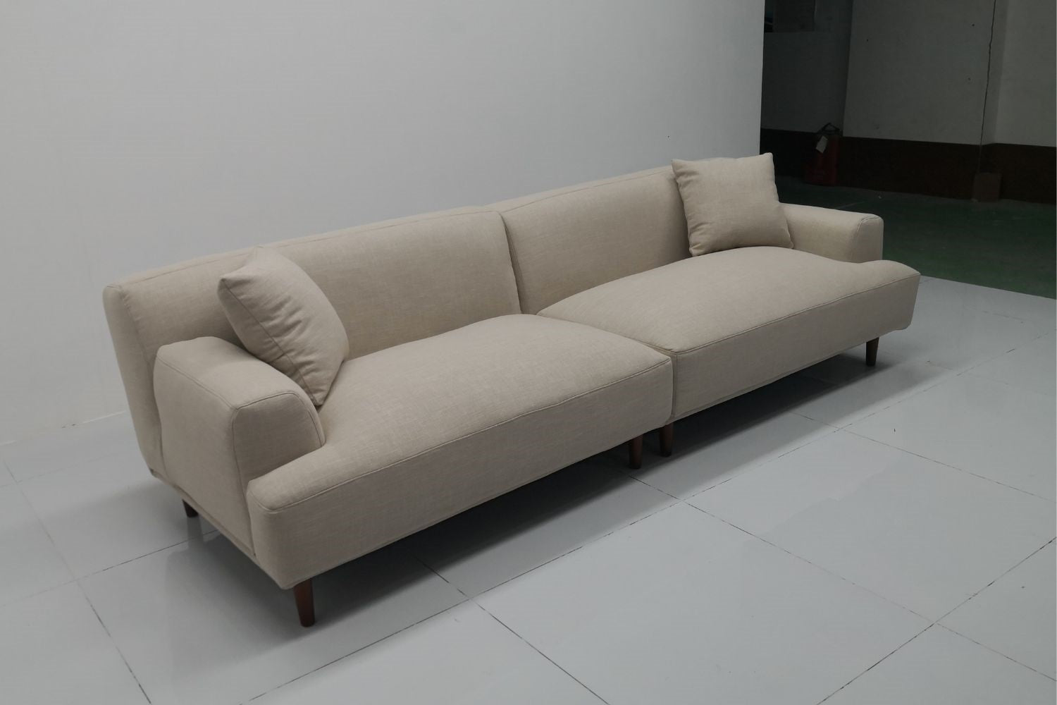 Crystal 280cm Beige Fabric Sofa Safeel | Nov 24