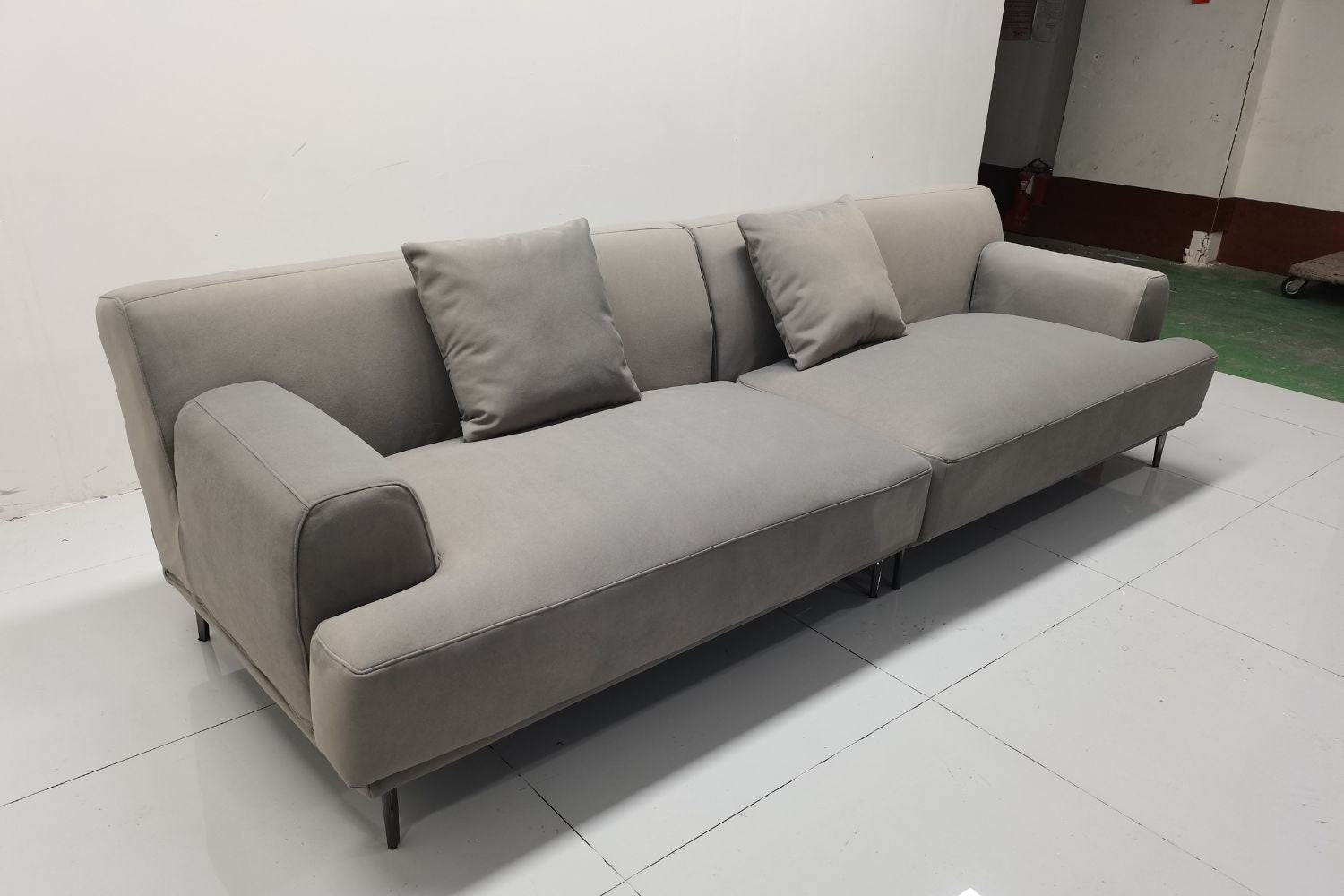 Crystal 280cm Grey (Ease 92) Fabric Sofa Nor Arbaniah Bt | Feb 25