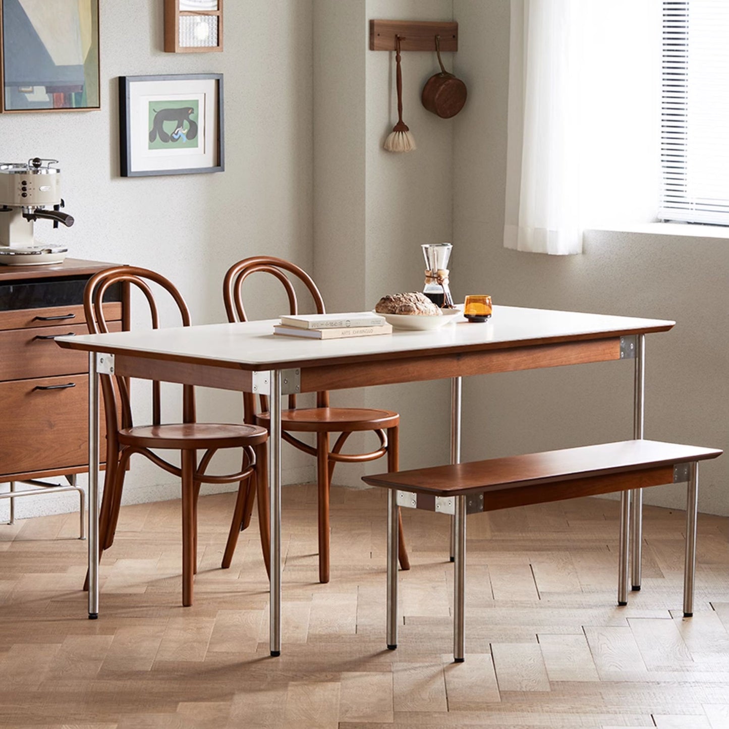 Taylor poplar wood bench