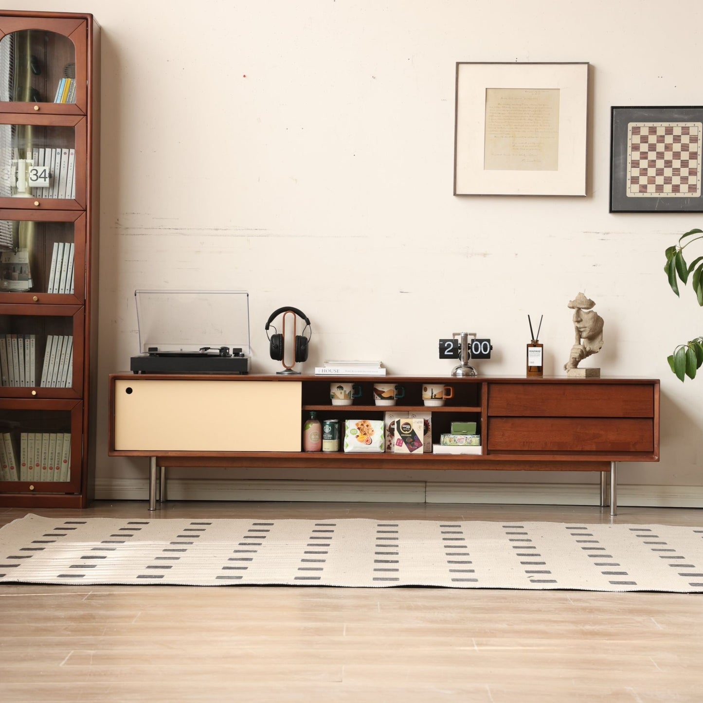 Taylor rubberwood TV console