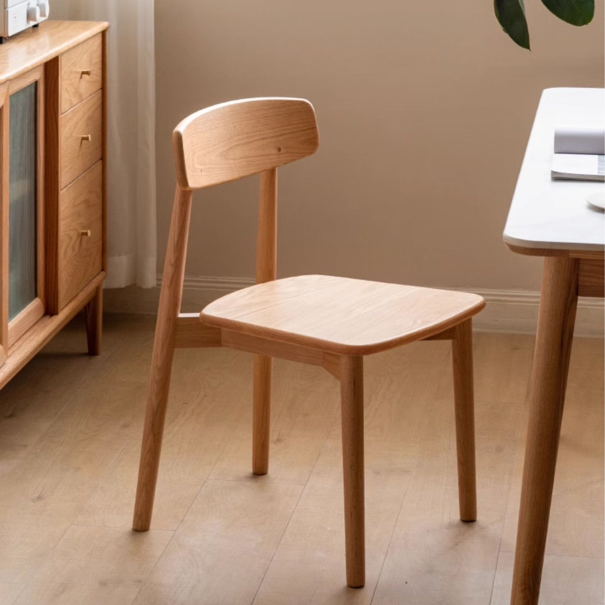 Terra oak wood chair in natural wood finish
