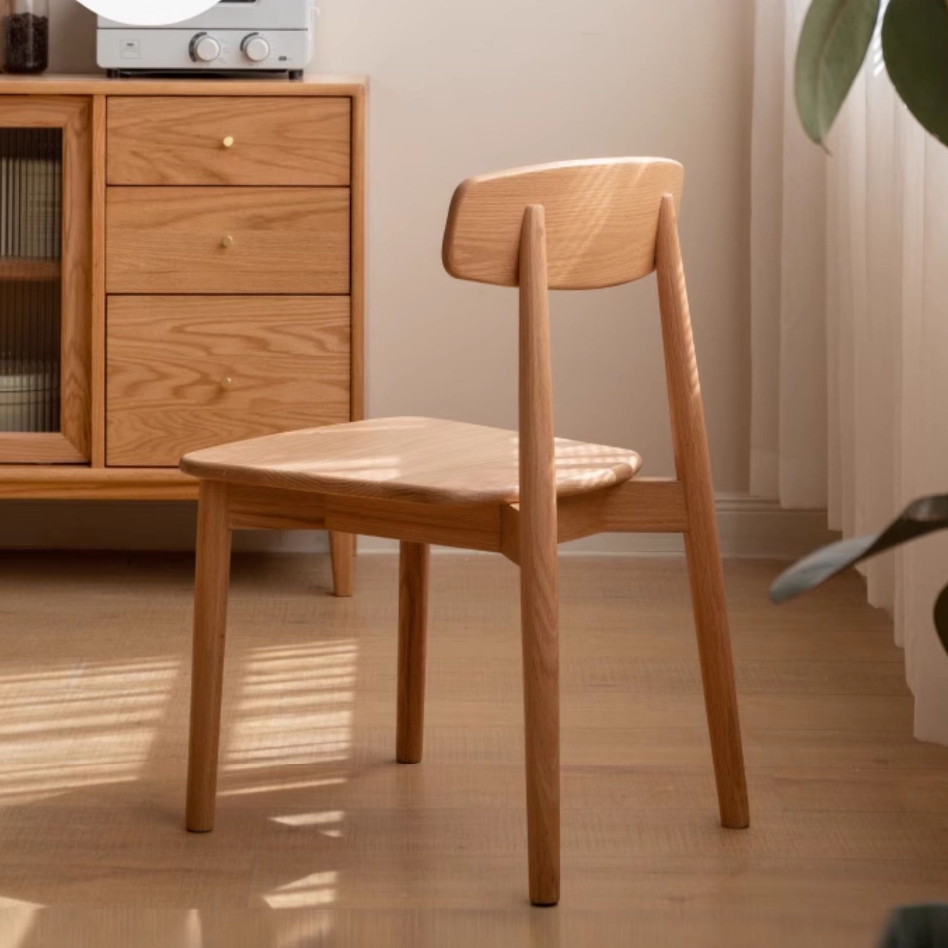 Terra oak wood chair in natural wood finish