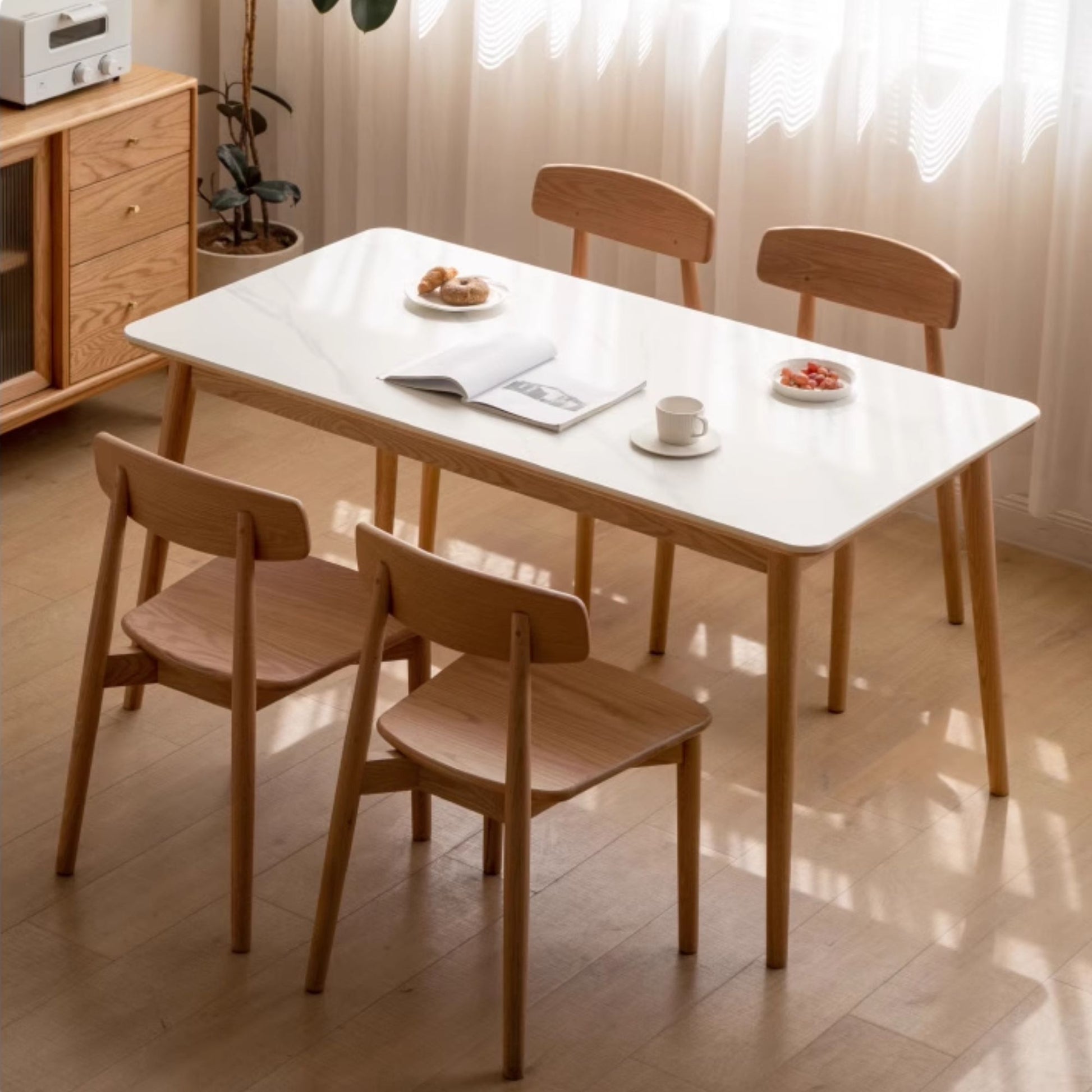 Terra oak wood chair in natural wood finish