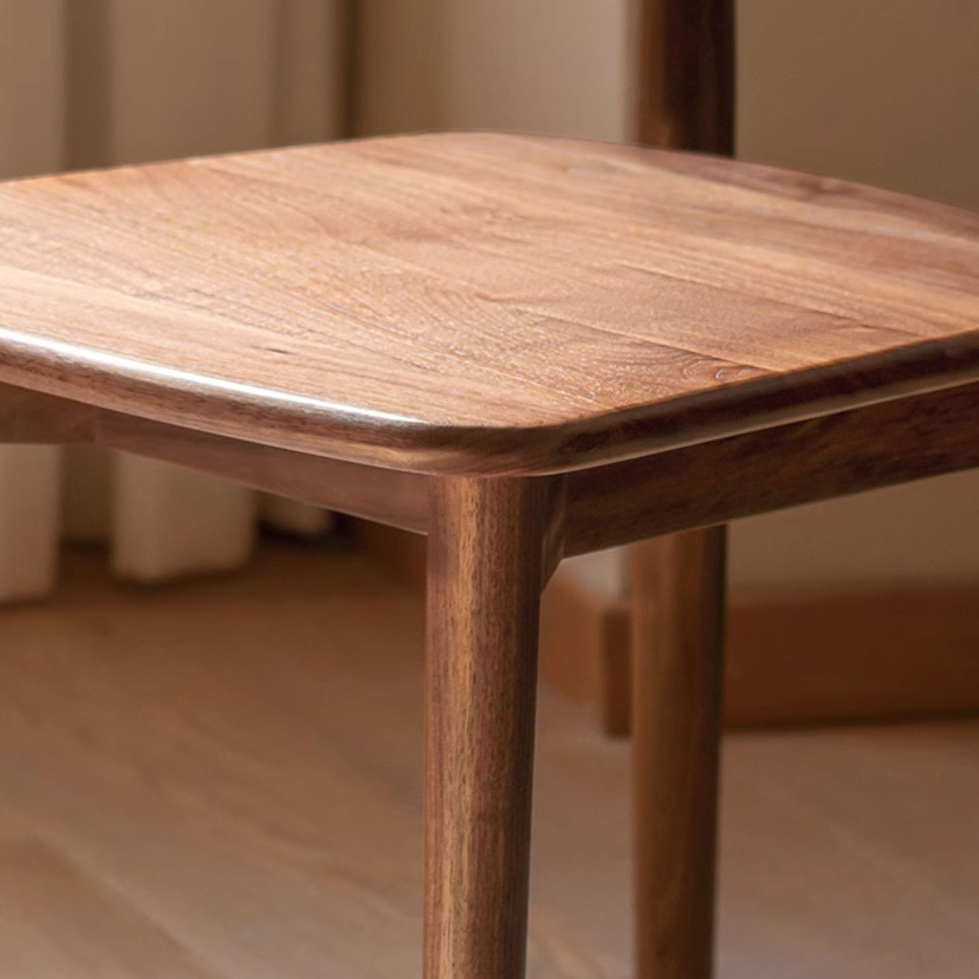 Terra oak wood chair in walnut finish