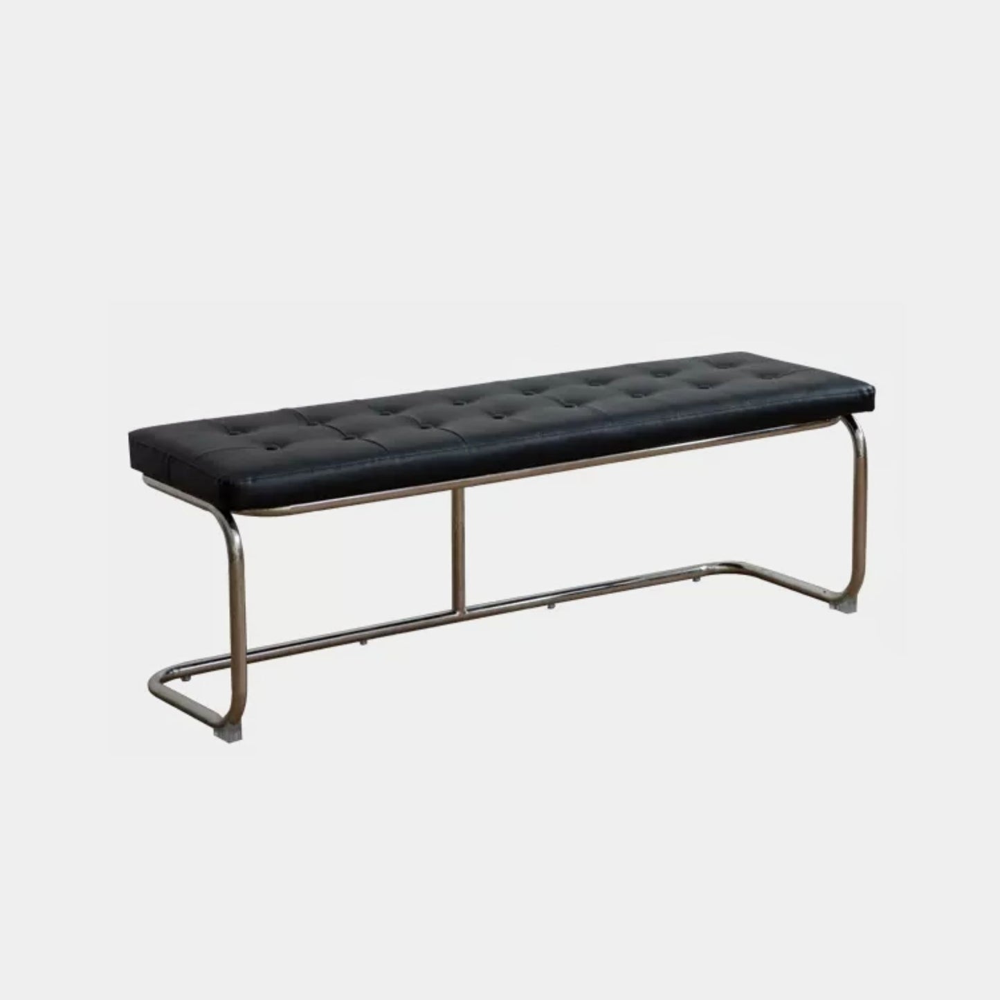 Theo stainless steel bench black