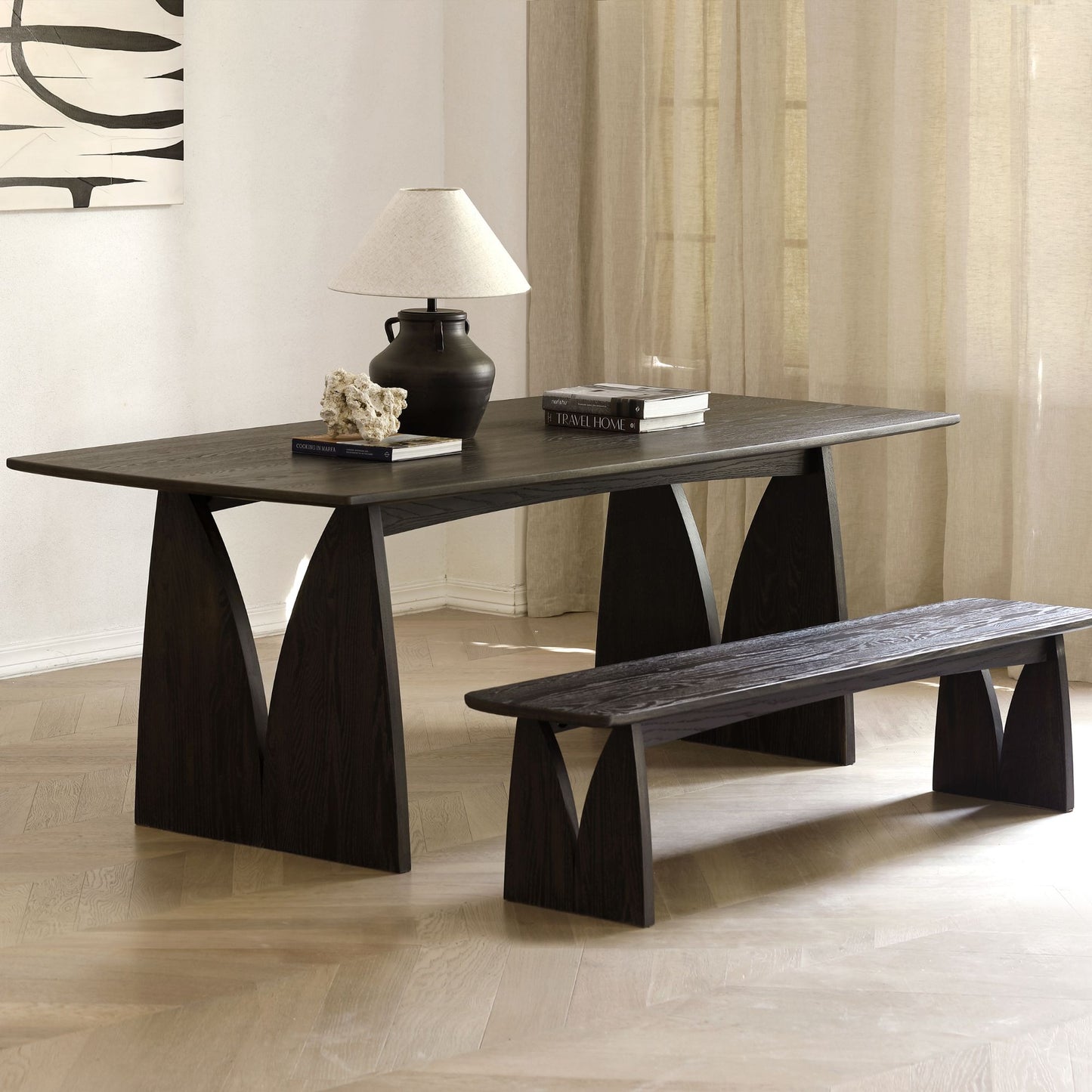 Tinta Oak Wood Dining Table
