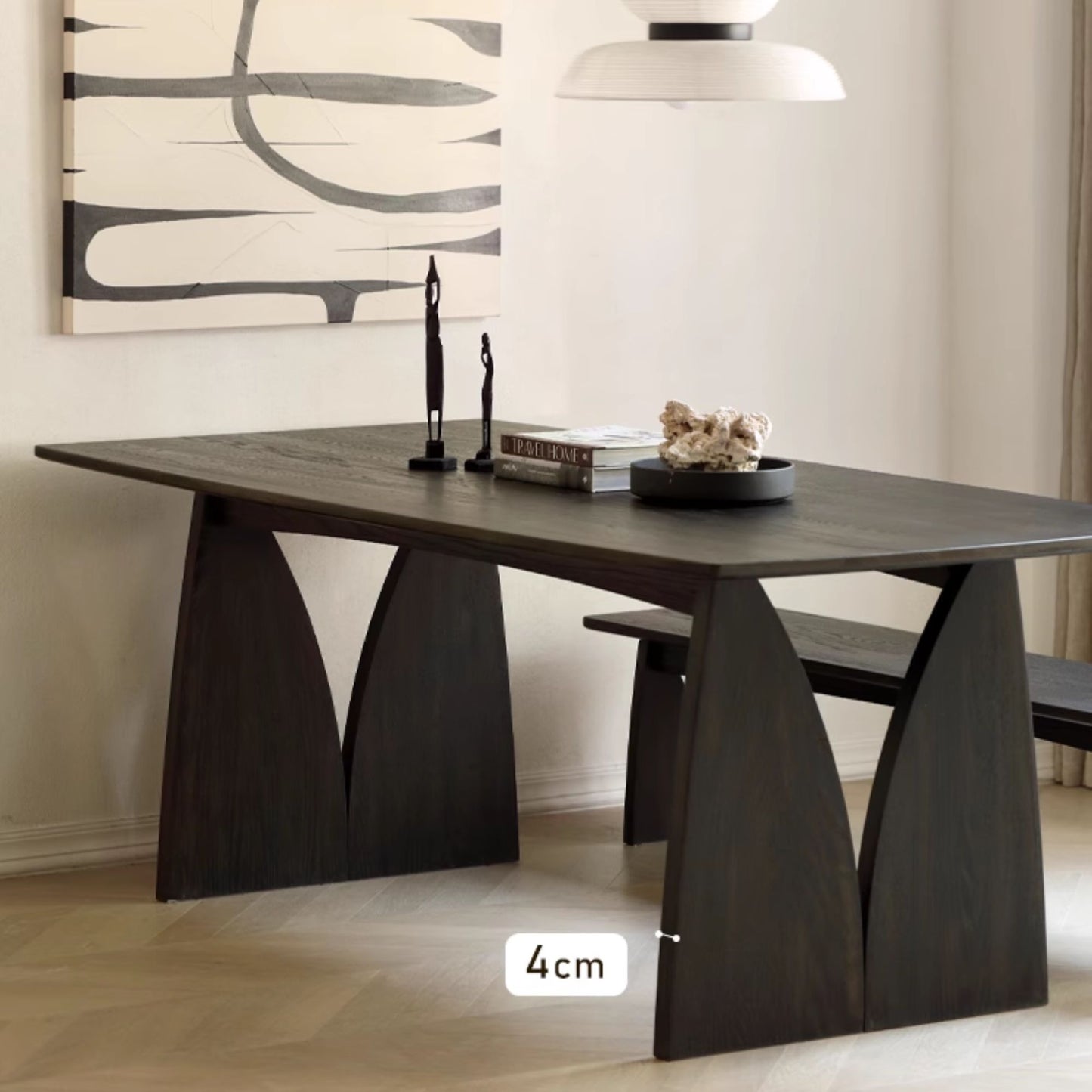 Tinta oak wood dining table