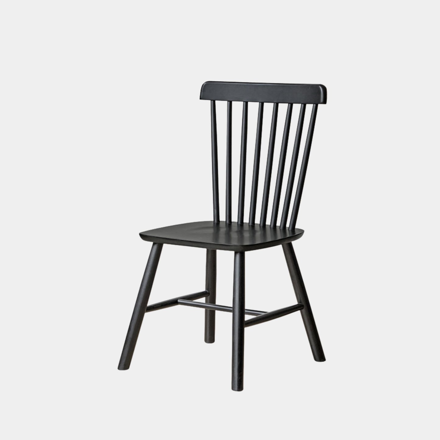 Toby rubberwood chair in black finish