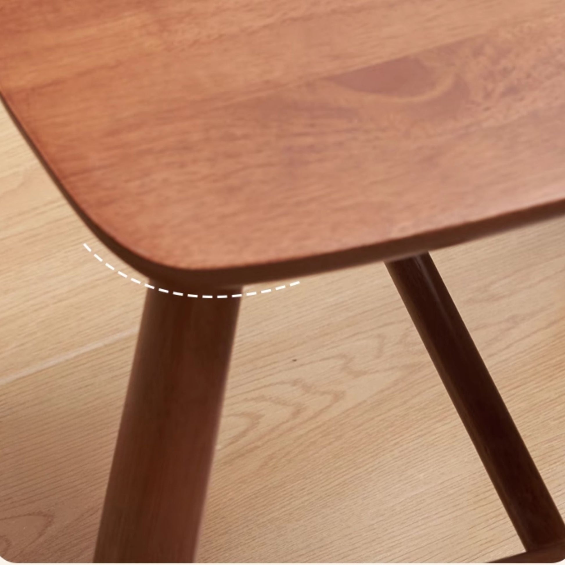 Toby rubberwood chair in brown finish