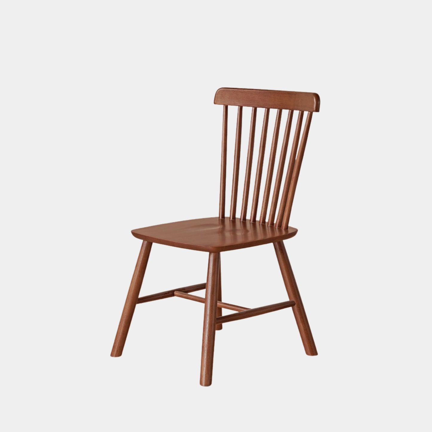 Toby rubberwood chair in brown finish