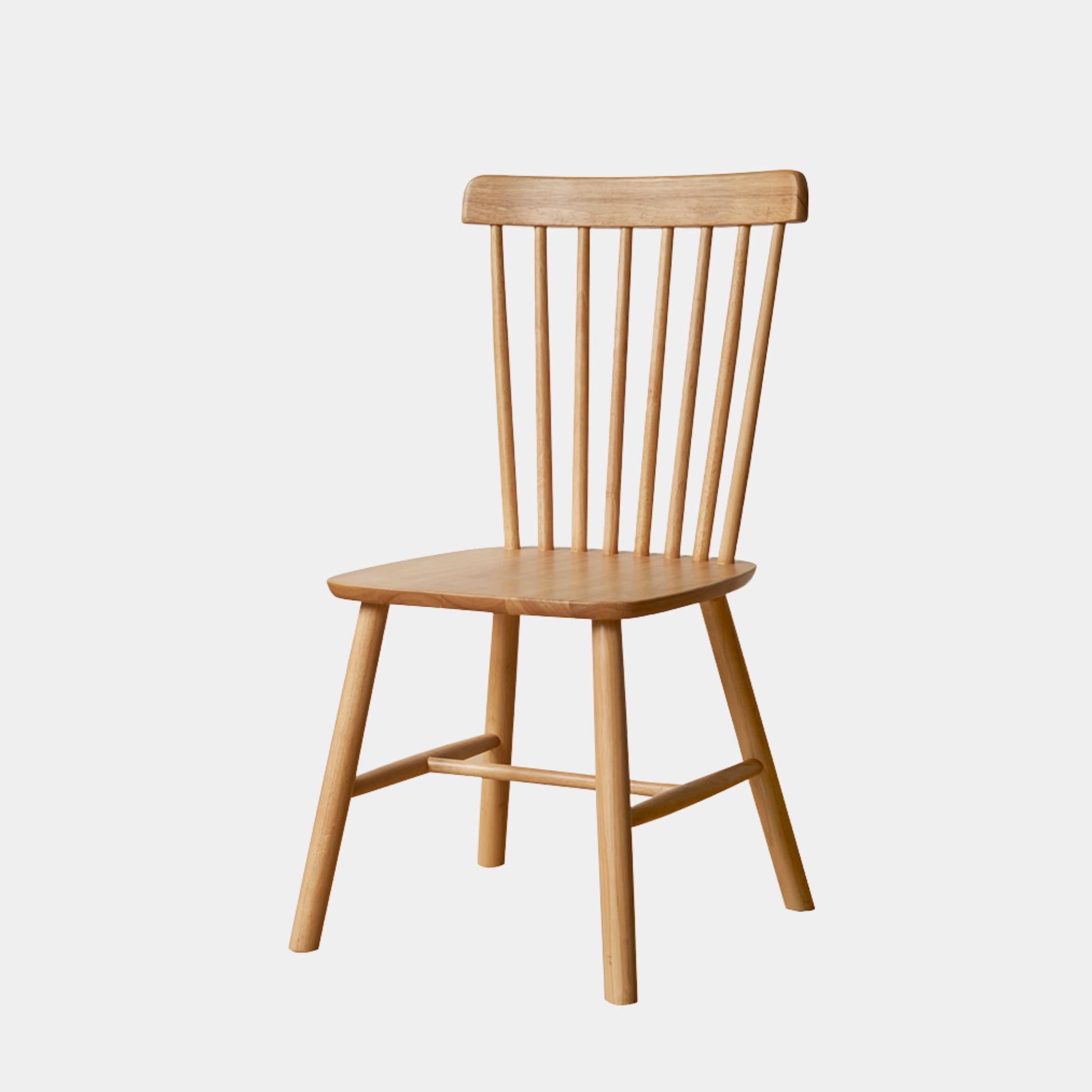 Toby rubberwood chair in natural wood finish