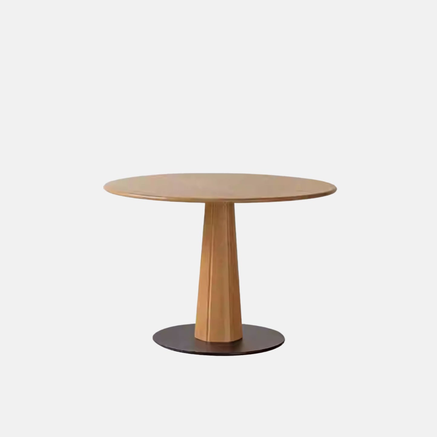 Tondo oak wood round dining table