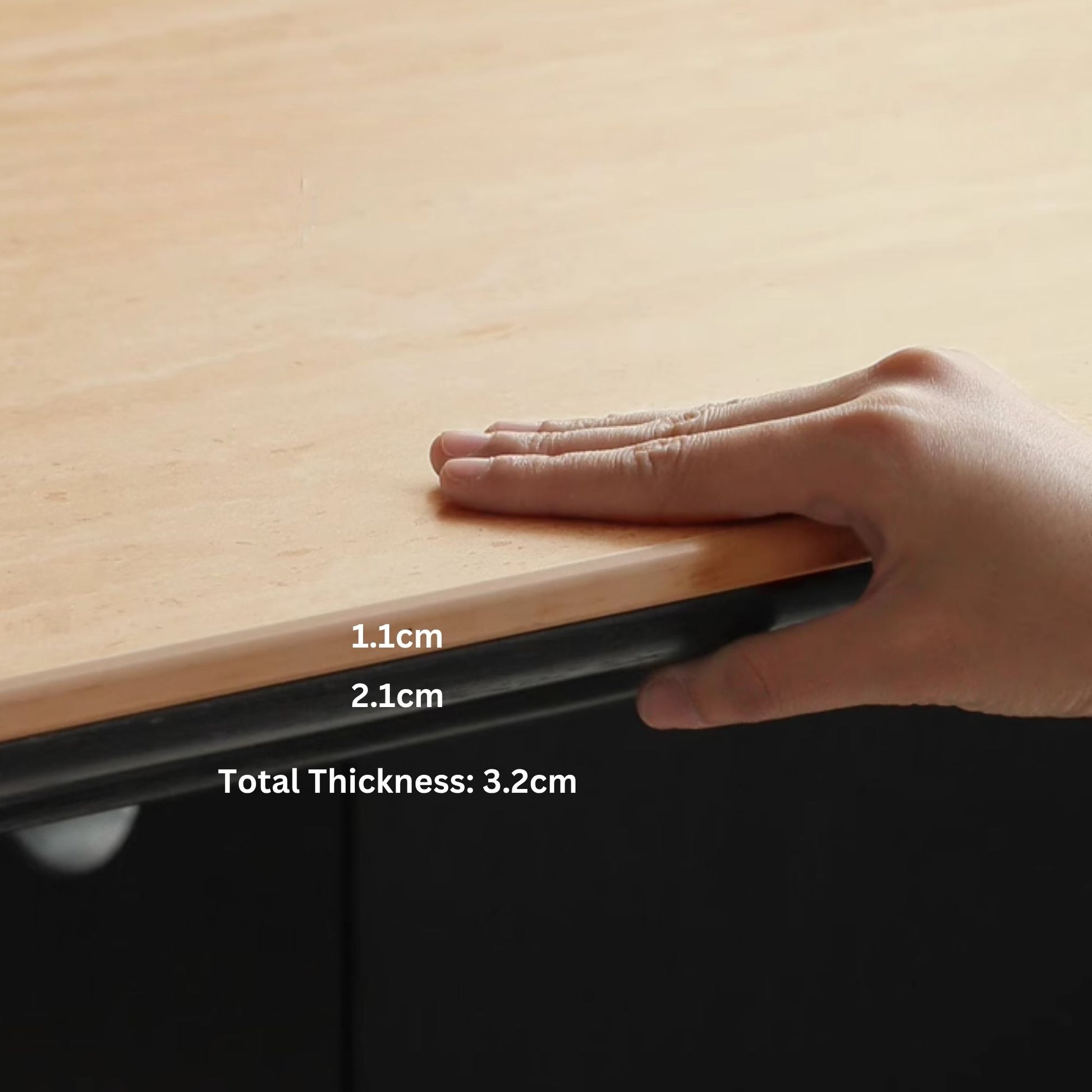 Torus oak wood sintered stone dining table