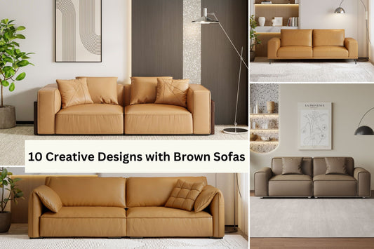 Cozylant brown leather sofa selections