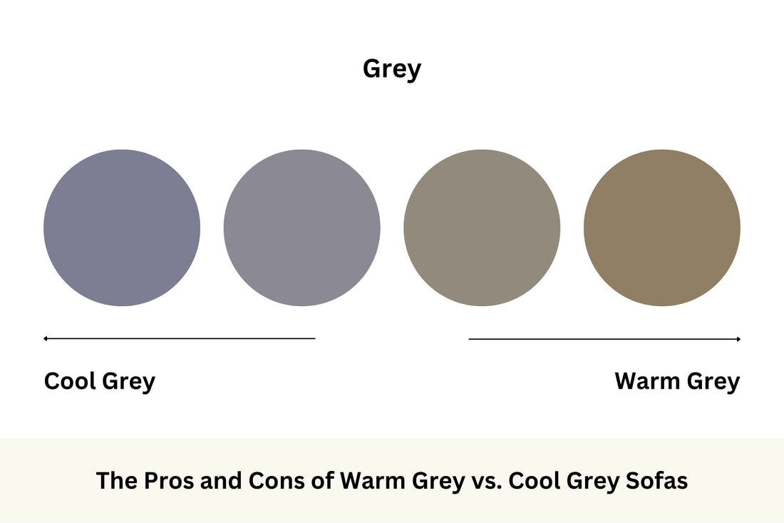 Cool grey and warm grey colour palette