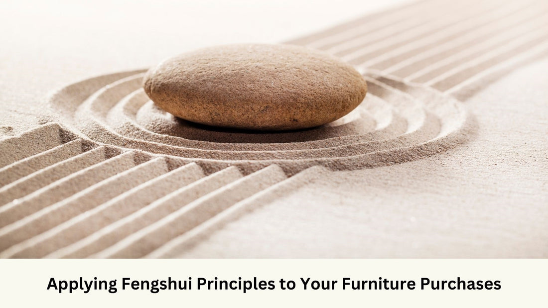 Fengshui illustration with stone in sand